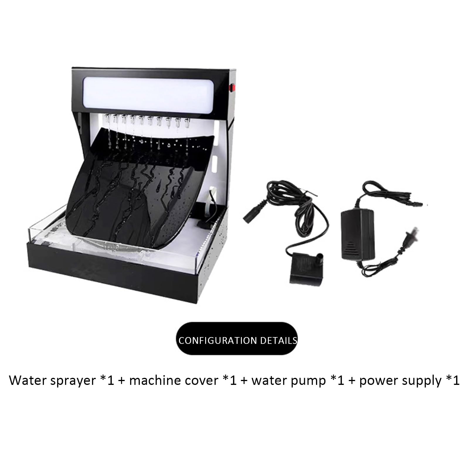 Macchina per test idrofobici, display delle prestazioni idrorepellenti per pellicole, dispositivo a gocce d'acqua con pompa e modello a cofano, luce bianca a LED