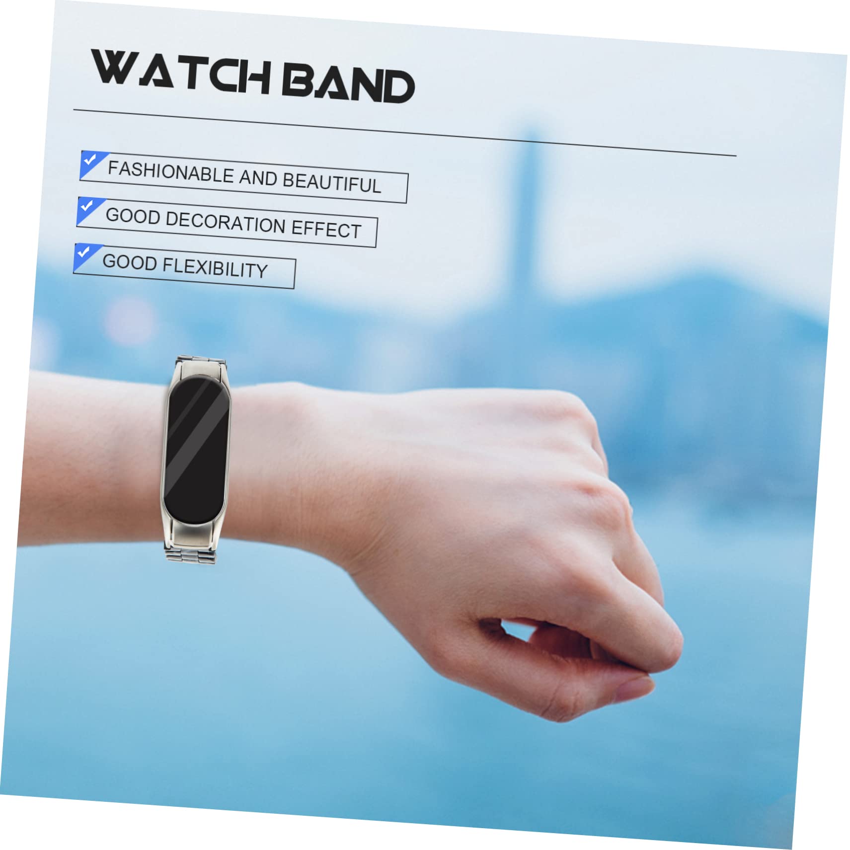 Uonlytech Lot De 5 Bracelets De Montre Élégants En Résine Avec Boucle En Acier Inoxydable Pour Femme 5/6 Pièces De Rechange