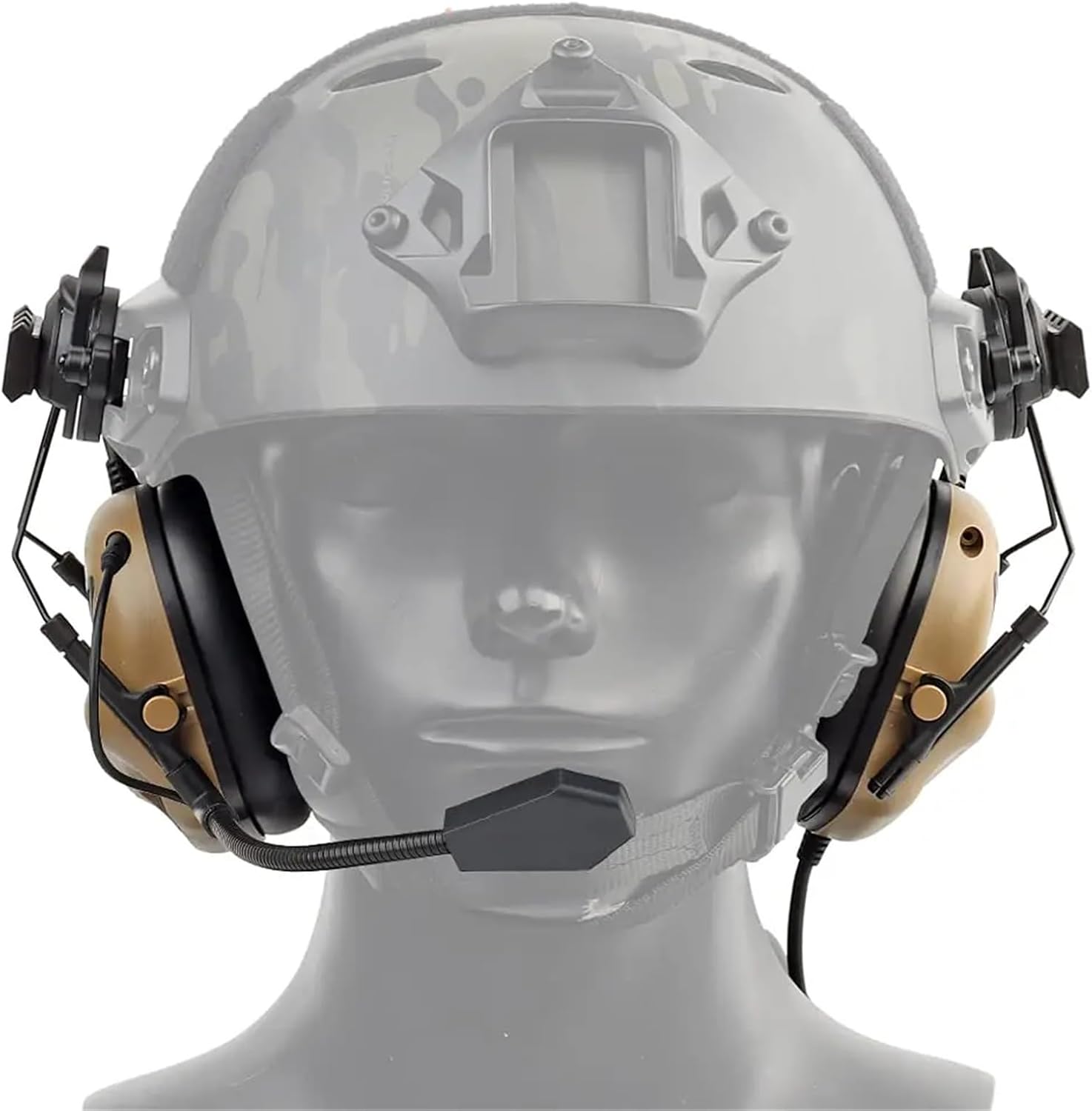 Tactical Airsoft Fast Helmet Set with Headset Helmet Cover Foam Protective Pad Goggles Outdoor Riding Protective Helmet Gear