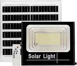 Refletor Led Holofote Placa Solar Bateria 1000w Com Placa