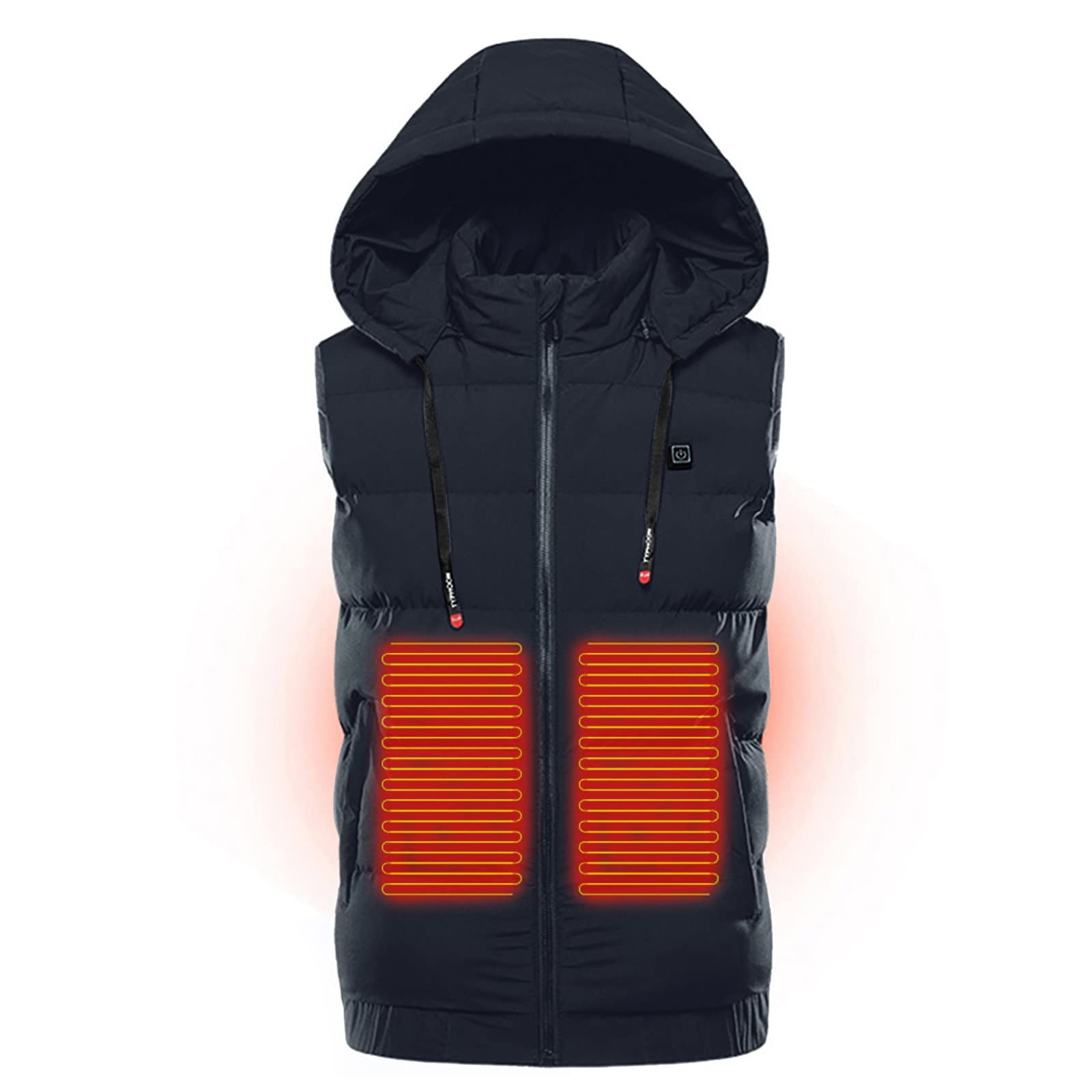 Fulidngzg Gilet Riscaldato Uomo Moto Invernale Taglie Forti Giubbini Giubbotto Riscaldato Pile con Batteria Leggero Gilet Riscaldato Lavoro Sportivo Smanicato Impermeabile Elegante Giacca Riscaldata
