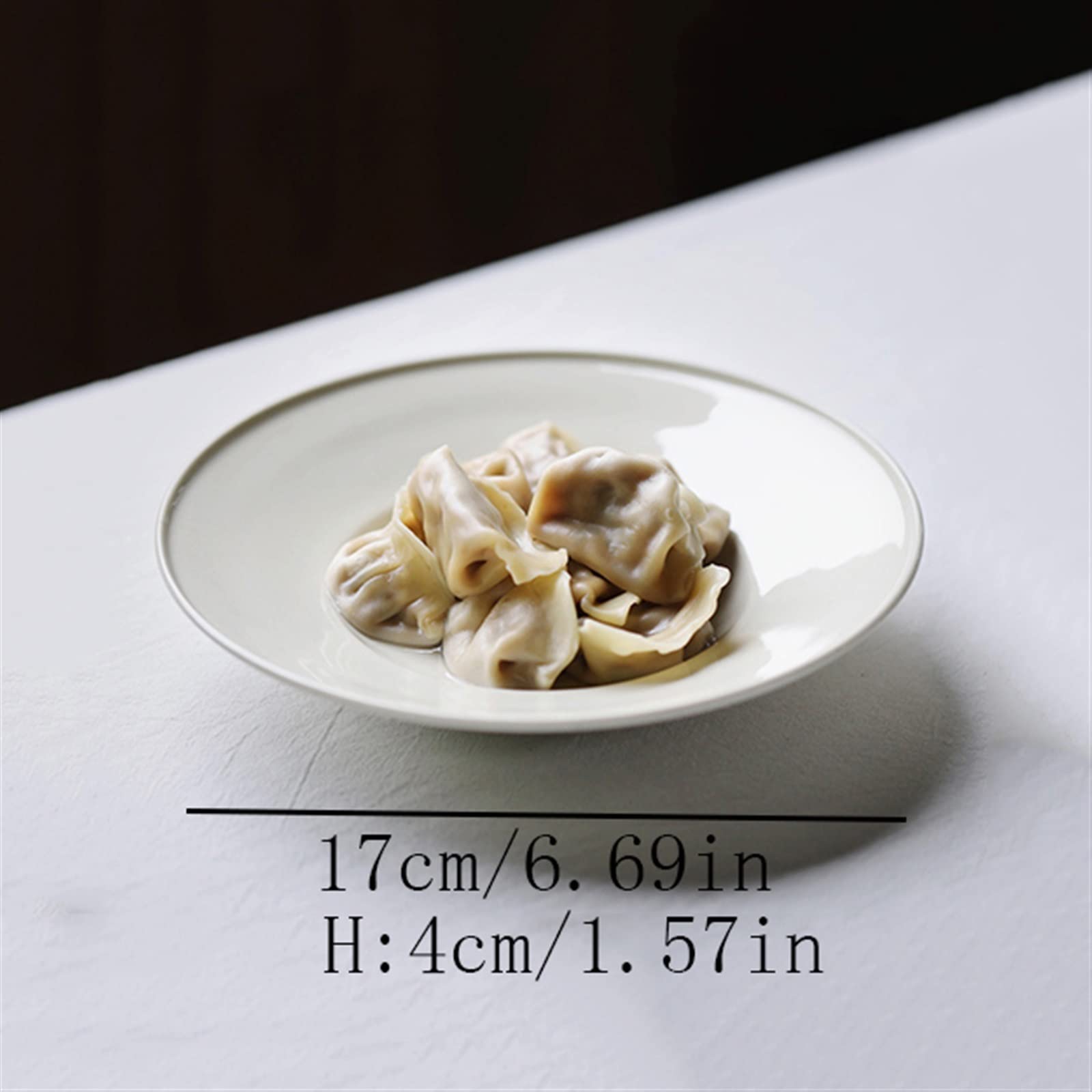 Pastaschalen Speiseteller Keramik Teller Tief Geschirr Frühstück Teller Obst Teller Solide Salat Teller Dessert Teller Teller Küche Restaurant Home Teller Essteller(Mittel)