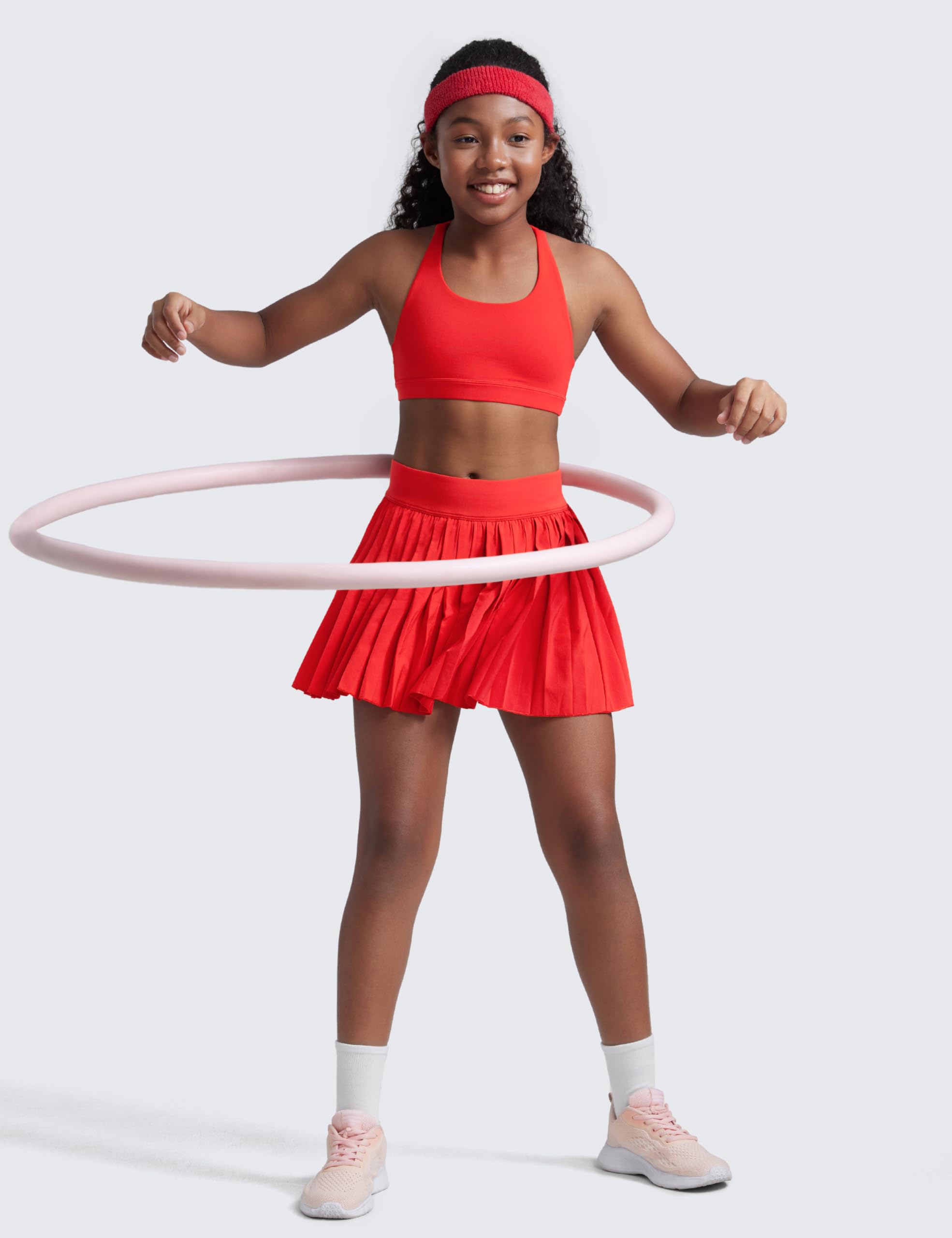 CRZ YOGA Filles Butterluxe À Lanières Brassière de Sport Yoga Soutien-Gorge Ados Danse Recadrer Haut