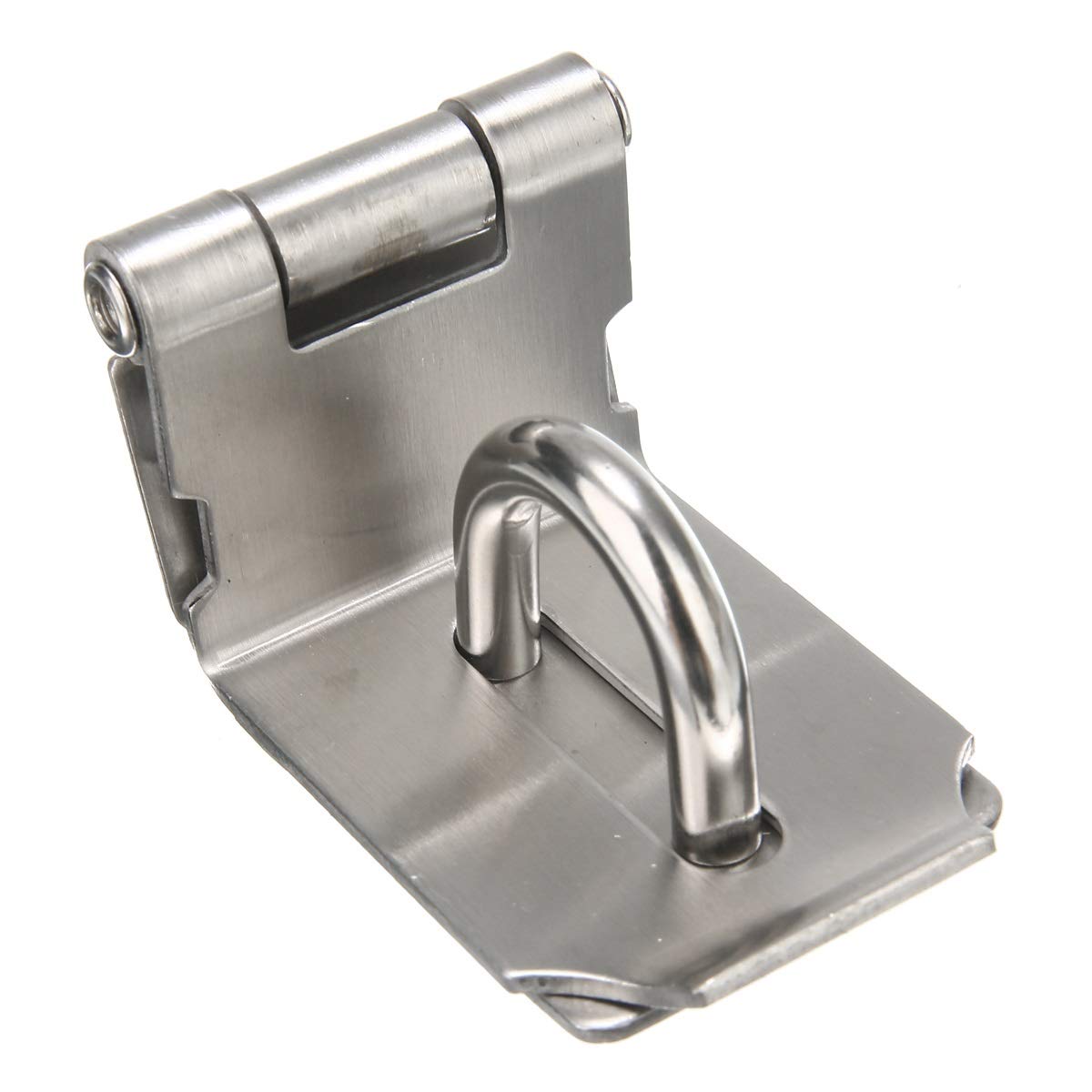 SHALLEZSOU Key Hasp Lock 1pc Stainless Steel Clasp Hasp And Staple Gate Door Shed Padlock Hardware Tool Latch Lock