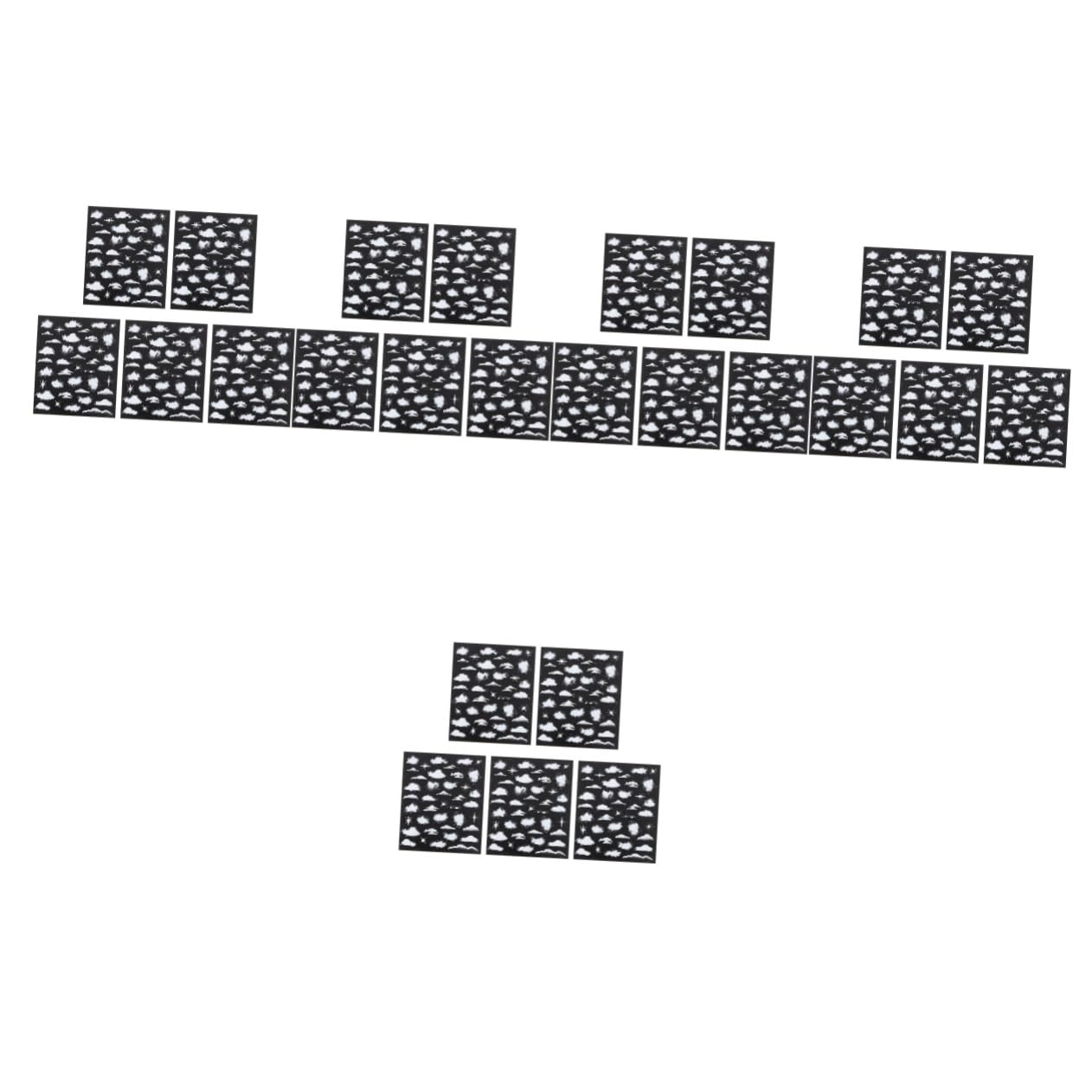 Healeved 25hojas Pegatinas De Arte Para Uñas Calcomanías Embossed Para Manicura Decoración Semipermanente Para Uñas Para Diseños Únicos