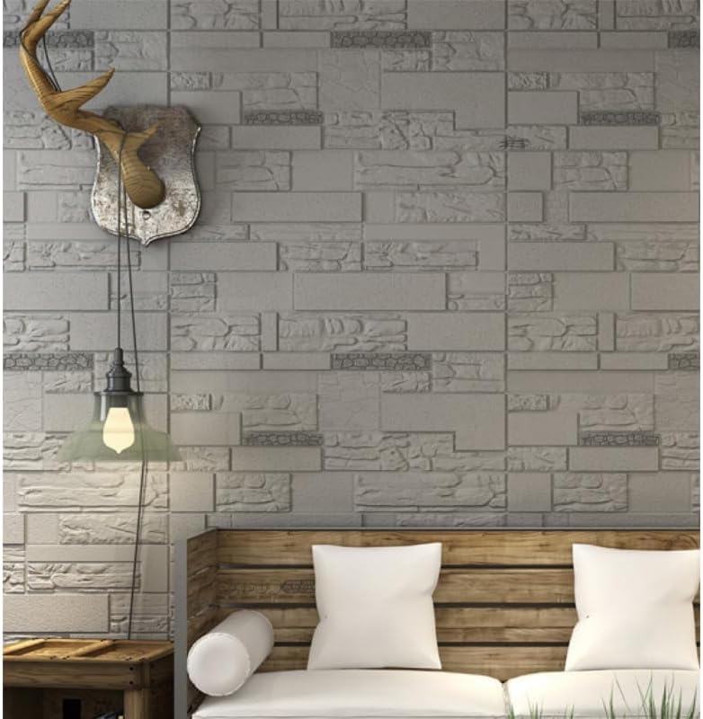 10Pack 3D Wall Panels Stick and Peel 30 X 28 Inch Self Adhesive White