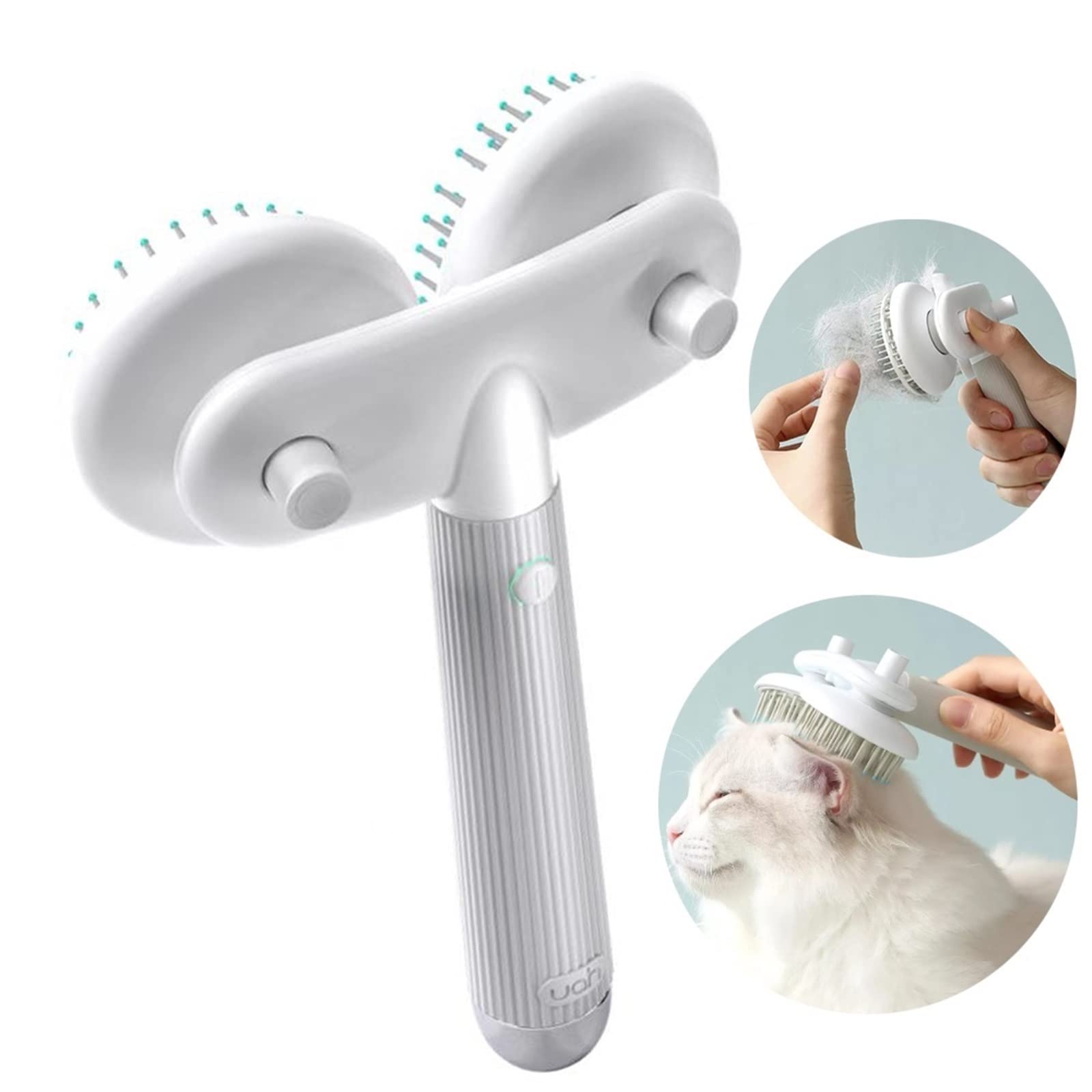 DieffematicSZ Grzebień Electric Hair Removal Comb Hair Brush Hair Removal Cleaning Brush