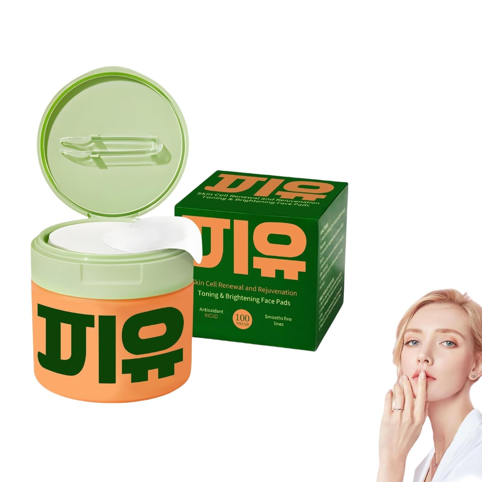 Toner Pads Anti-Aging Aufhellende 100 Stück feuchtigkeitsspendende Baumwollpads Dark Spot & Wrinkle Minimizing (1.0)