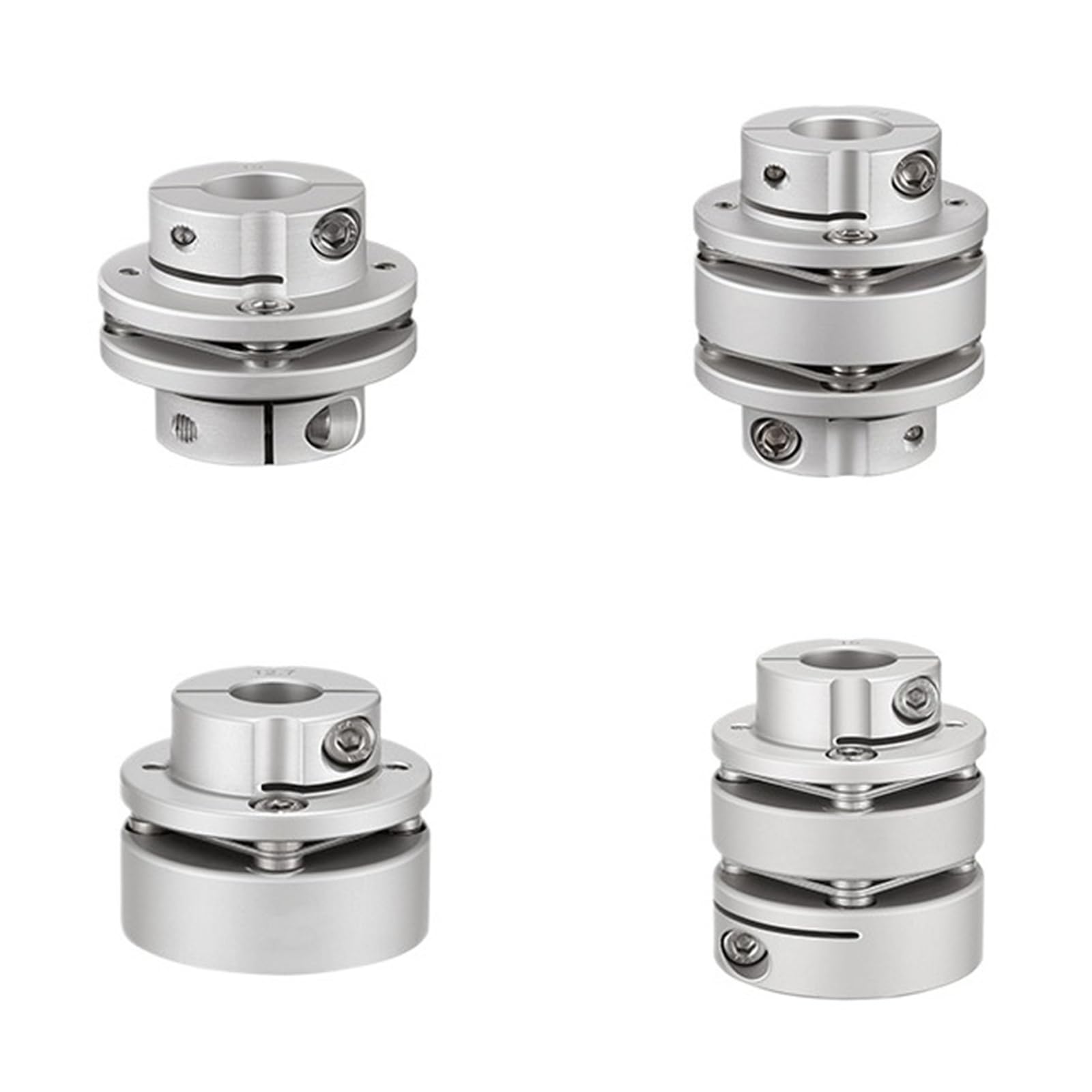 Accouplement à diaphragme à bride simple et double en alliage d'aluminium D56 L45mm(10X16)
