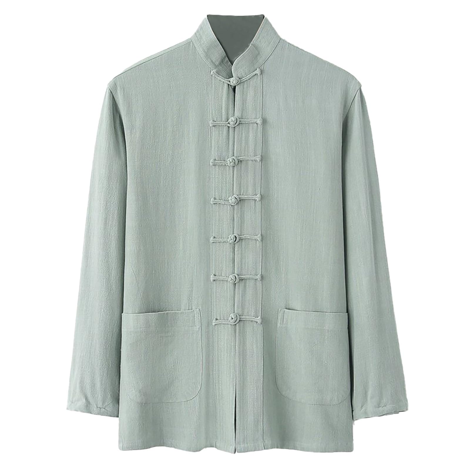 Traje de hombre estilo chino tradicional kung fu tai chi wushu clásico tangzhuang manga larga camisa y pantalones de entrenamiento uniforme primavera otoño ocio ropa