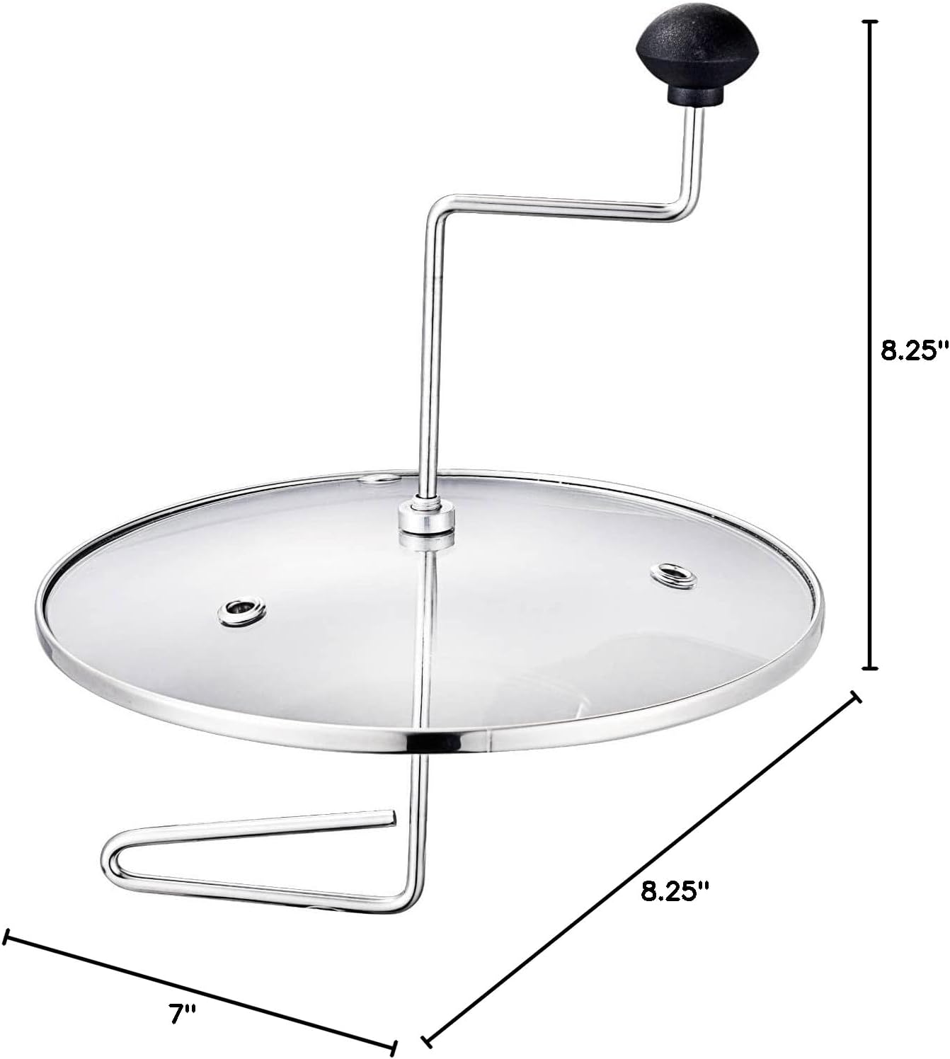Lehman's Manual Stovetop Popcorn Popper, Stainless Steel Popcorn Maker with Stirring Rod, No Measuring Needed, Doubles as Cooking Pot