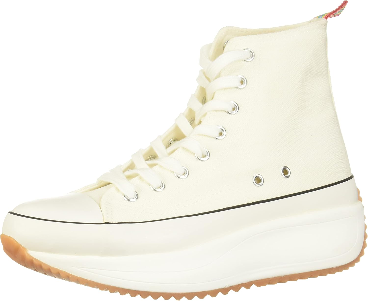 Madden Girl Women's Winnona Sneaker, White Fabric, 8