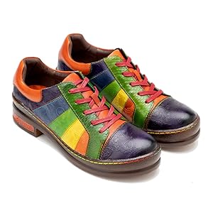Amazon.com | CrazycatZ Women's Leather Oxford Shoes