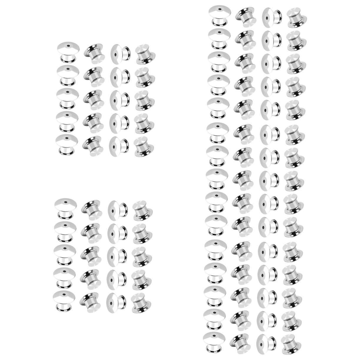NUOBESTY 100stücke Metallverschluss- Für Broschen Abnehmbar Und Verstellbar Für Schmuckherstellung Und -projekte Langlebig Und Vielseitig Einsetzbar