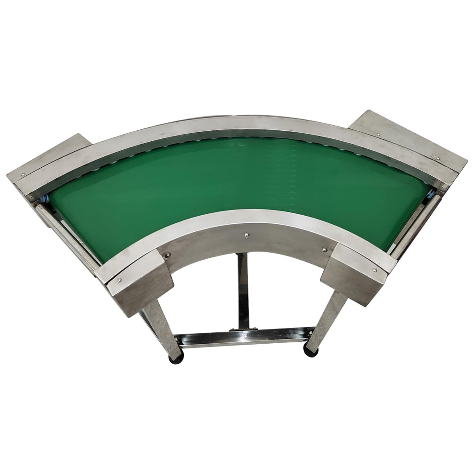 WYDDDARY 90° PVC Flat Belt Conveyor Stainless Steel Conveyor Machine 11.8