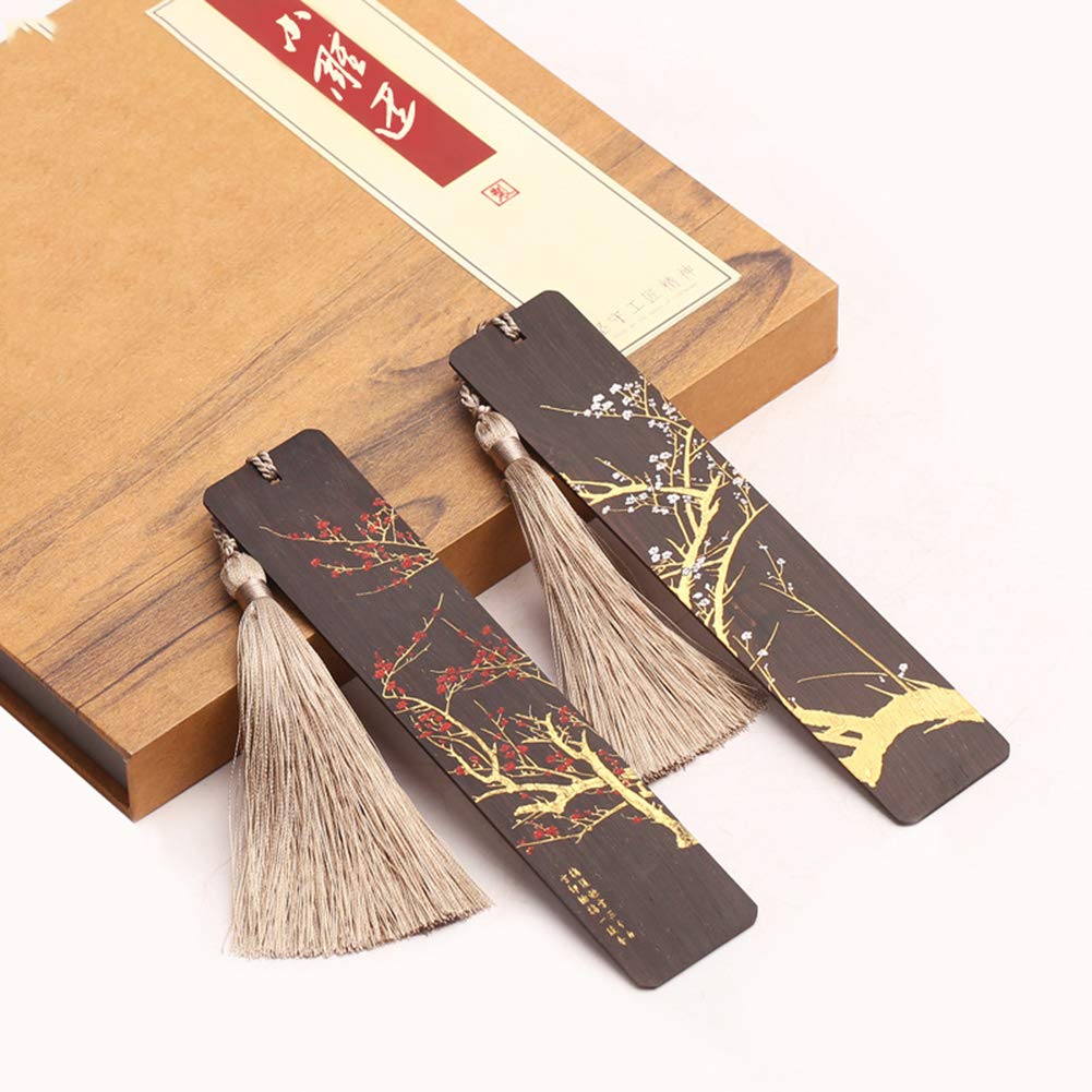 Hochwertige Antike Lesezeichen Aus Mahagoni, Exquisite Quasten-Geschenk-Lesezeichen, Geschnitzte Lesezeichen Im Chinesischen Stil.
