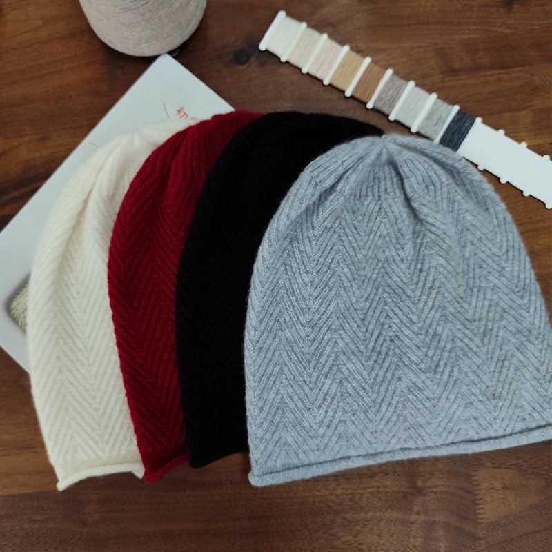 Women's Wool Knitted Hat Versatile Ear Protection Warm Woolen Hats