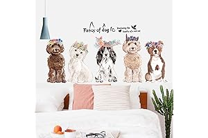 Fancy Peel and Stick Dog Wallpaper