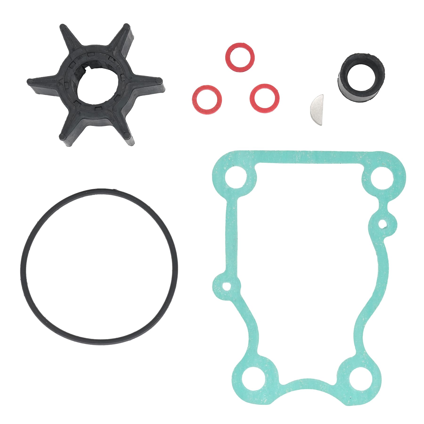 6H3-44352 Marine Wasserpumpe Impeller Service Kit Kompatibel mit Yamaha 2-Takt 40 50 PS und 4-Takt 40 50 60 PS Boot Außenbordmotor Ersatz 6H3-44352-01 697-44352-00 Sierra 18-3069
