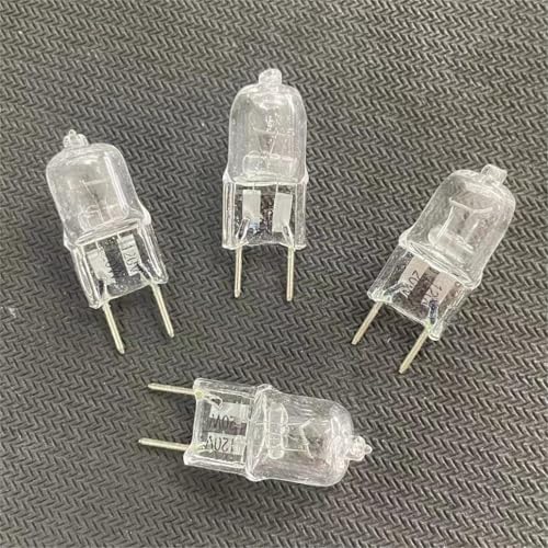 WYLIELAMSH 10pcs G8 Halogen Lamp Light Bulb Capsule Clear Crystal Light 120V 20W 35W 50W Halogen G8 Warm White for Commercial,120V-20W
