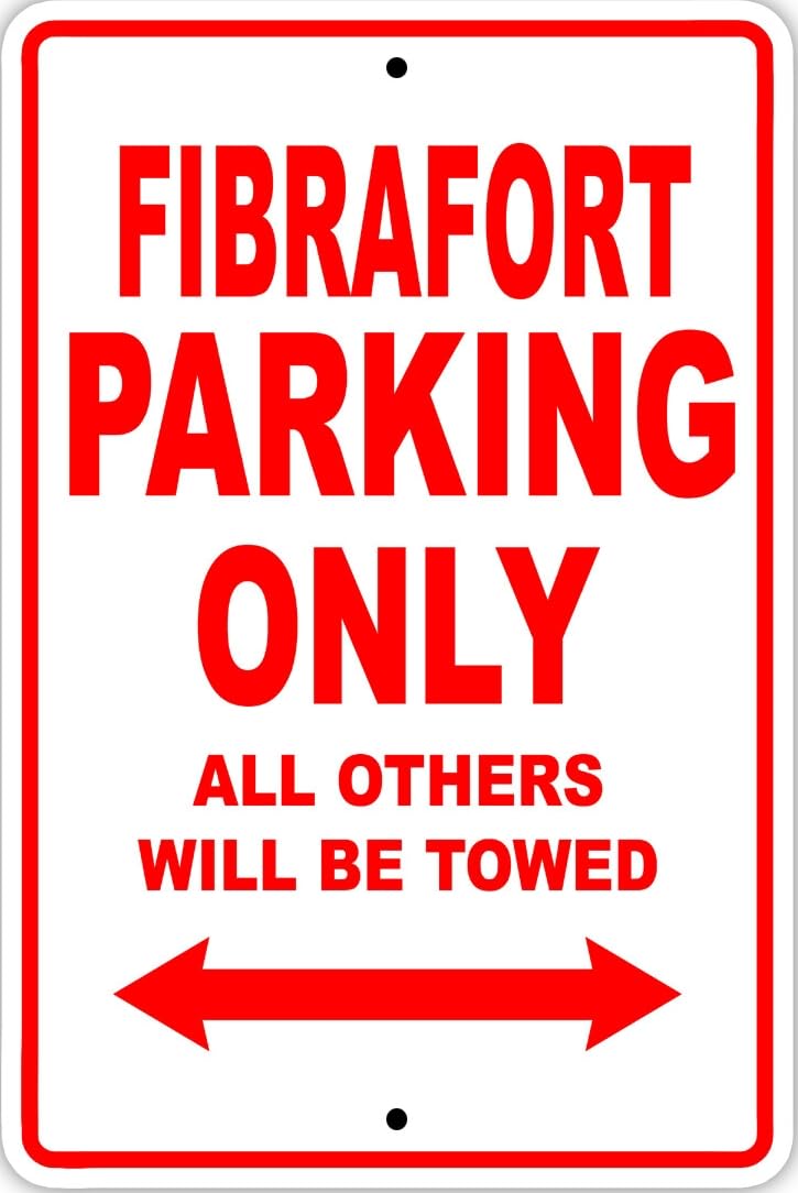 Fibrafort Parking Only Boat Ship Decor Novelty Notice Metal Sign