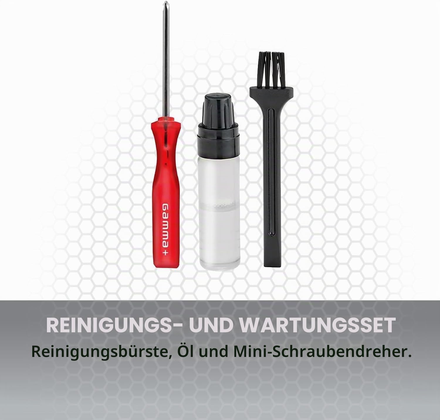 Profi Haarschneider Gamma+ G+310 | Haarschneidemaschine für Herren | Super Torque Rotationsmotor 6000 RPM |Verstellbare Zero-Gap-Klinge | Über 2 Stunden Akkulaufzeit | 4 Aufsteckkämme | USB-C
