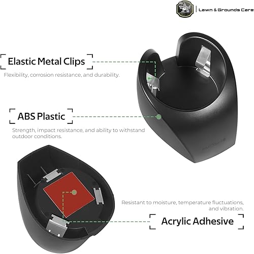 Miniatura 3 de Portavasos versátil para tractores de césped y maquinaria al aire libre, seguro y conveniente para la mayoría de bebidas, AM131898, negro