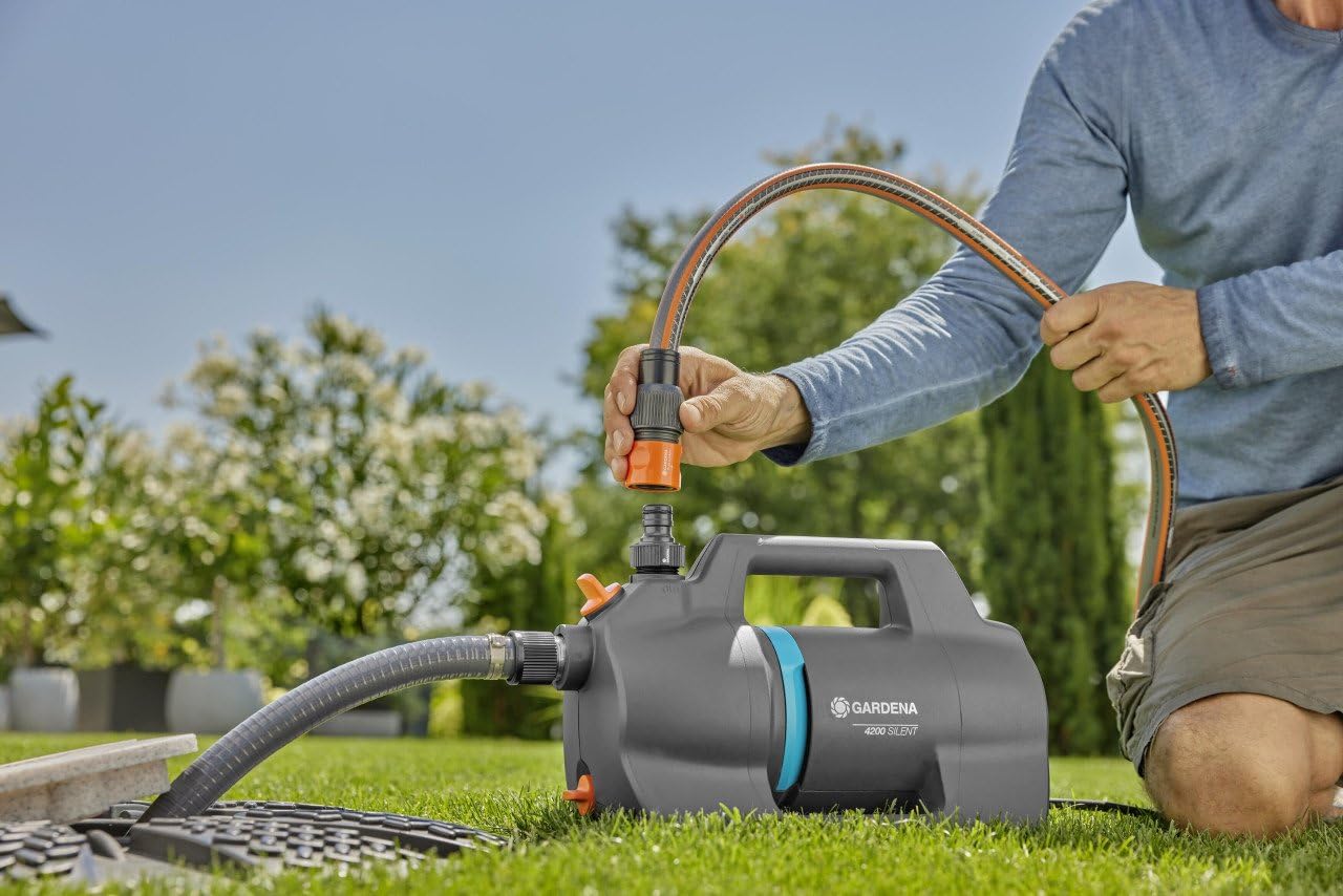 Gardena Gartenpumpe 4200 Silent max. Fördermenge 4.200 l/h, 600 Watt