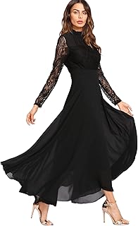 Amazon Fr Robe Longue Manche Longue Vetements