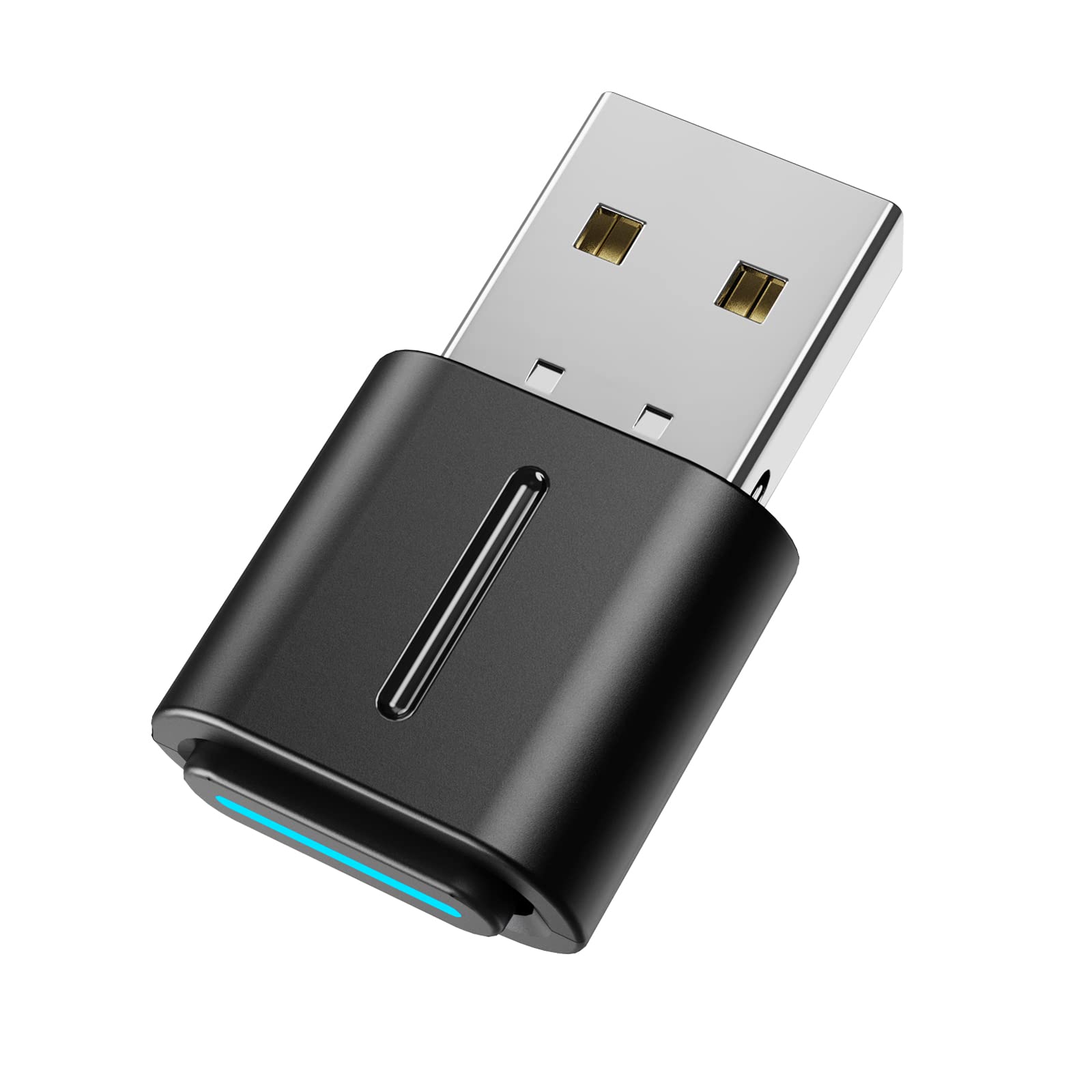 Smof USB Bluetooth Audio Adapter for PS5, PS4,Switch,Mac. Compatible Bone Conduction Headsets Wireless Audio Transmitter Dongle with aptX Low Latency Support, USB Bluetooth 5.2 Adapter