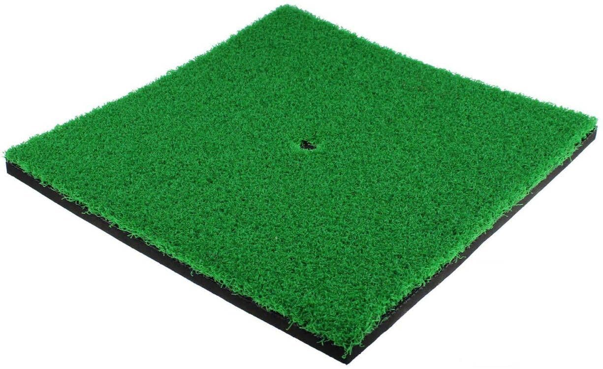 Crestgolf 12"x 12" Alfombrillas de Golf para Interior/Exterior SBR Alfombrillas de Golf,Red de práctica de Red para astillado de Golf, Red de Golf Plegable del Campo de práctica