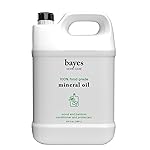 Bayes Food Grade Mineral Oil for Cutting Board - Mineral Oil Food Grade for Bamboo, Teak & Wood Conditioner and Protectant - Cutting Board Oil Food Grade Formula - Wood Oil for Cutting Board - 64 oz