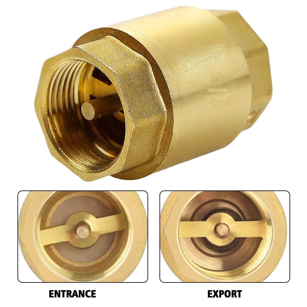 Clapet Anti-retour, Filetage Femelle En Laiton, Clapet Anti-retour 3/4