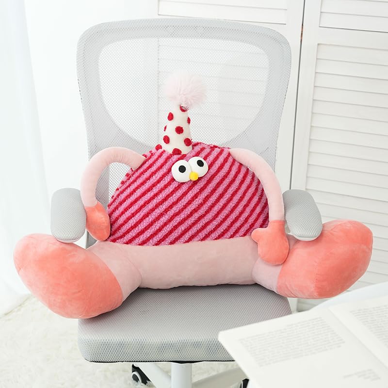 Oreiller de lecture ergonomique lit et canapé : coussin de soutien lombaire adulte 60x29