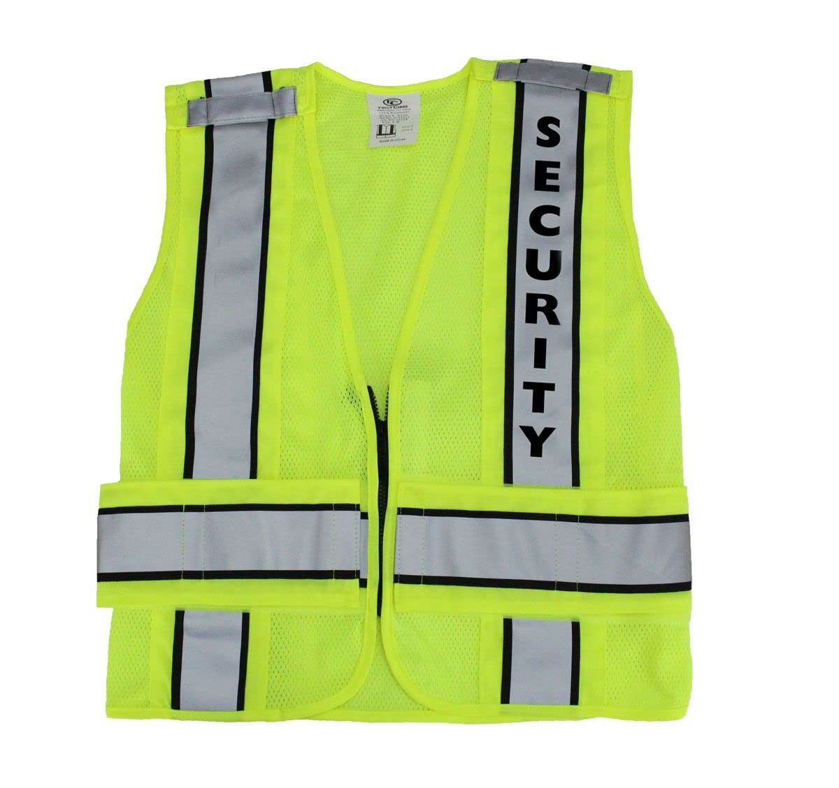 First Class REFLECTIVE DUTY VESTS PLAIN AND SECURITY ID (LIME GREEN) (as1, alpha, l, x_l, regular, regular, SECURITY)