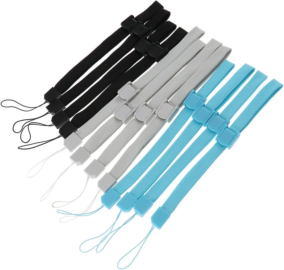 SING F LTD Multi Color Wrist Strap Band Compatible with Nintendo Wii Gaming Controller Mobile Phone Camera