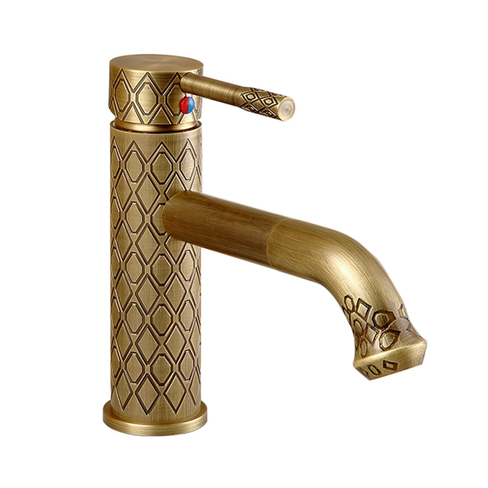 Robinet de lavabo rétro en laiton mitigeur salle de bain haut de gamme