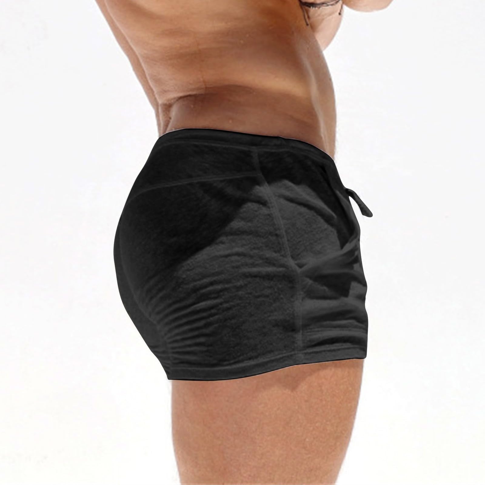 Herren Shorts Mesh Unterwäsche Transparent Boxer Shorts Mit Elastischen Bund Locker Badeshorts Sommer Lounge Hose Sexy Männer Unterhose Dünn Badehose Für Schwimmen Sport Strand