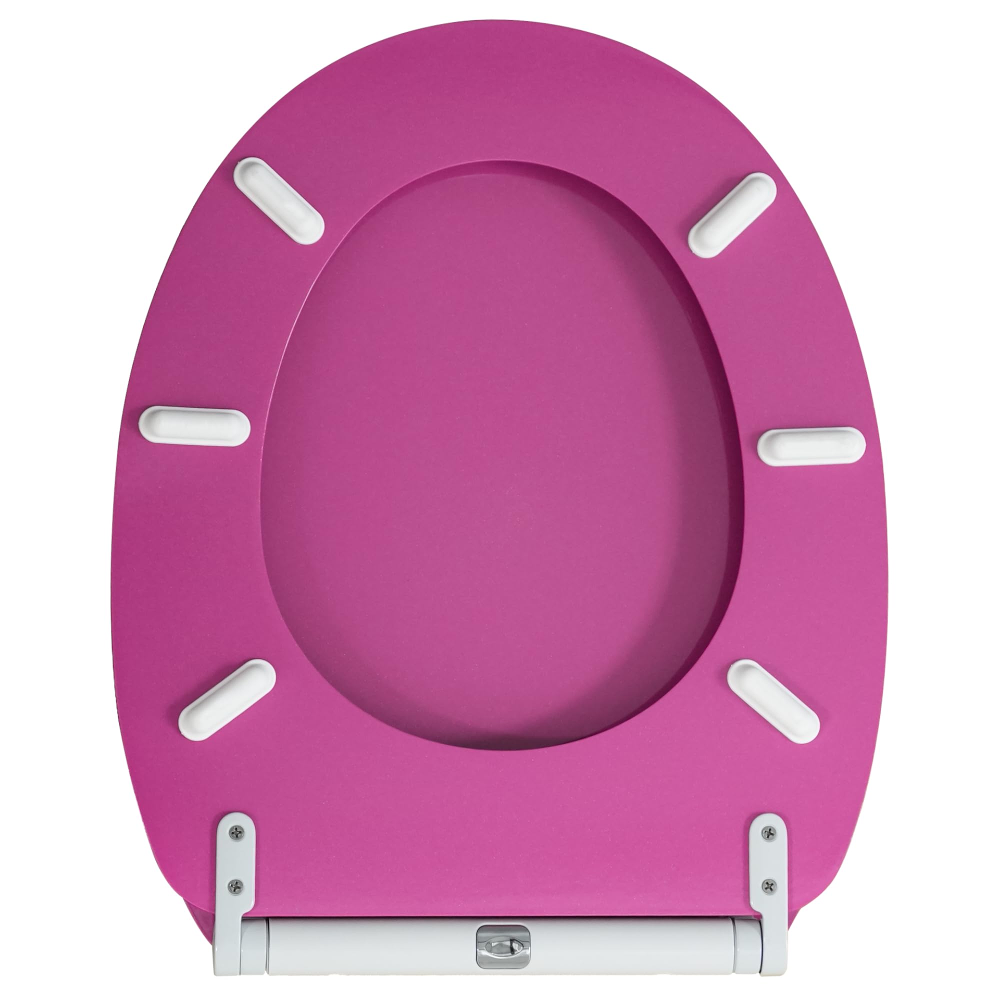 Sanilo Sedile WC con chiusura ammortizzata, grande scelta di copriwater scintillanti da legno robusto e di alta qualità (Rosa scintillante)