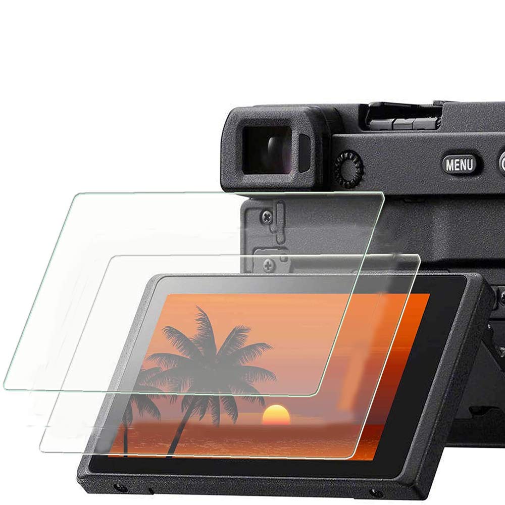 Pavoscreen Glass Screen Protector for Sony A99 A77 II RX10 RX10 Ⅱ RX10 Ⅲ RX10 IV A7R Ⅲ A7R IV ZV-1 A7S III A7C, [2-Pack] Tempered Glass LCD Screen Guard Edge to Edge [Anti-scratch] [Ultra-Clear]