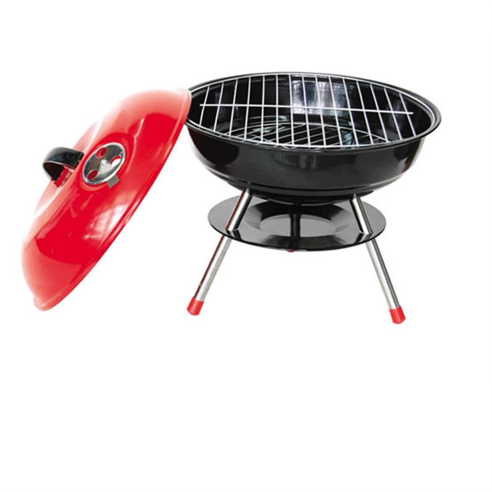 Grill Kulisty Grill Na Węgiel Drzewny Okrągły Grill Ogrodowy