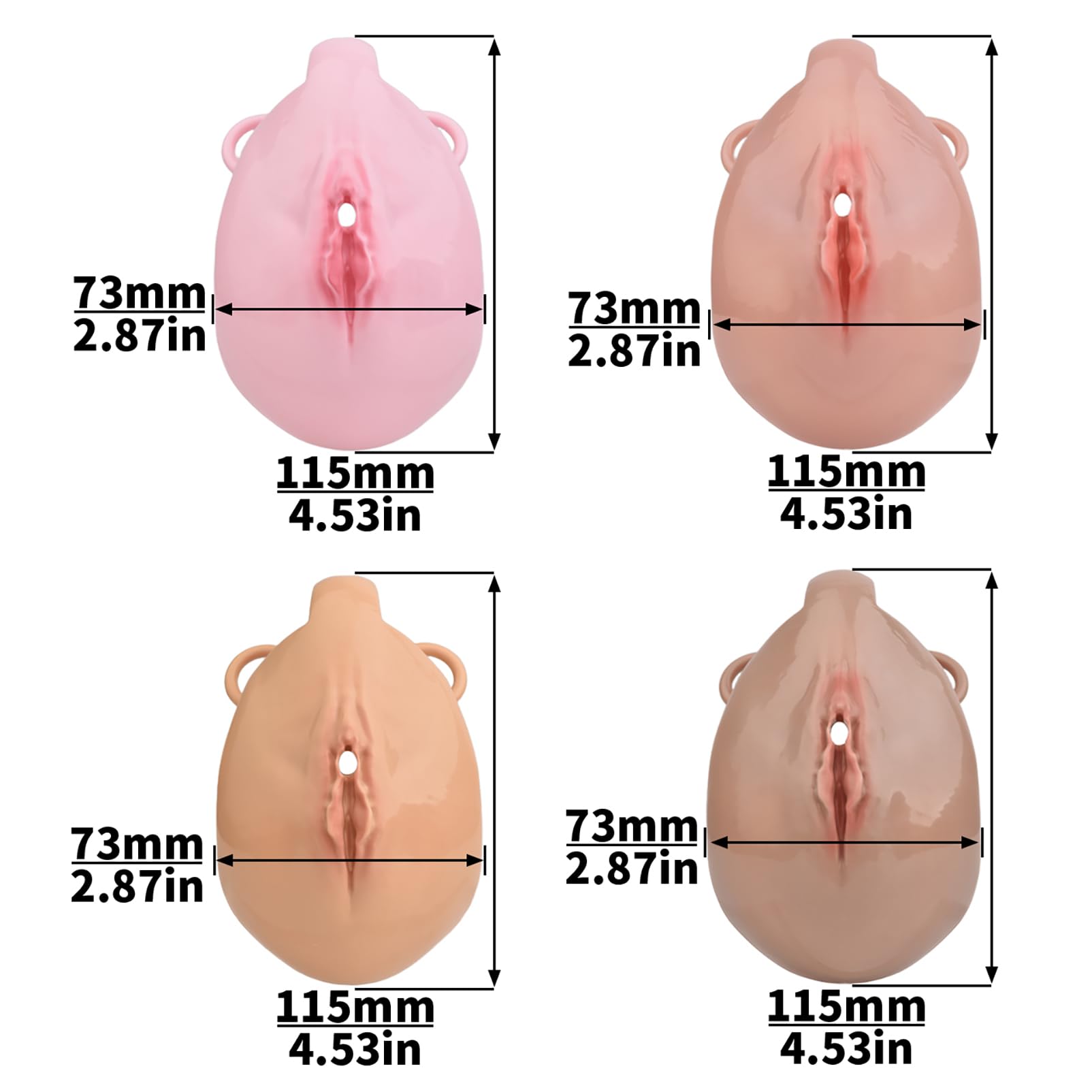 Sissy Peniskafig avec Ceinture Réglable et Plug Anal, Cage de Chasteté Creuse 3D Imprimée Hommes SM Esclave Bondage Sex Toys pour Hommes Cock Training (Brown)
