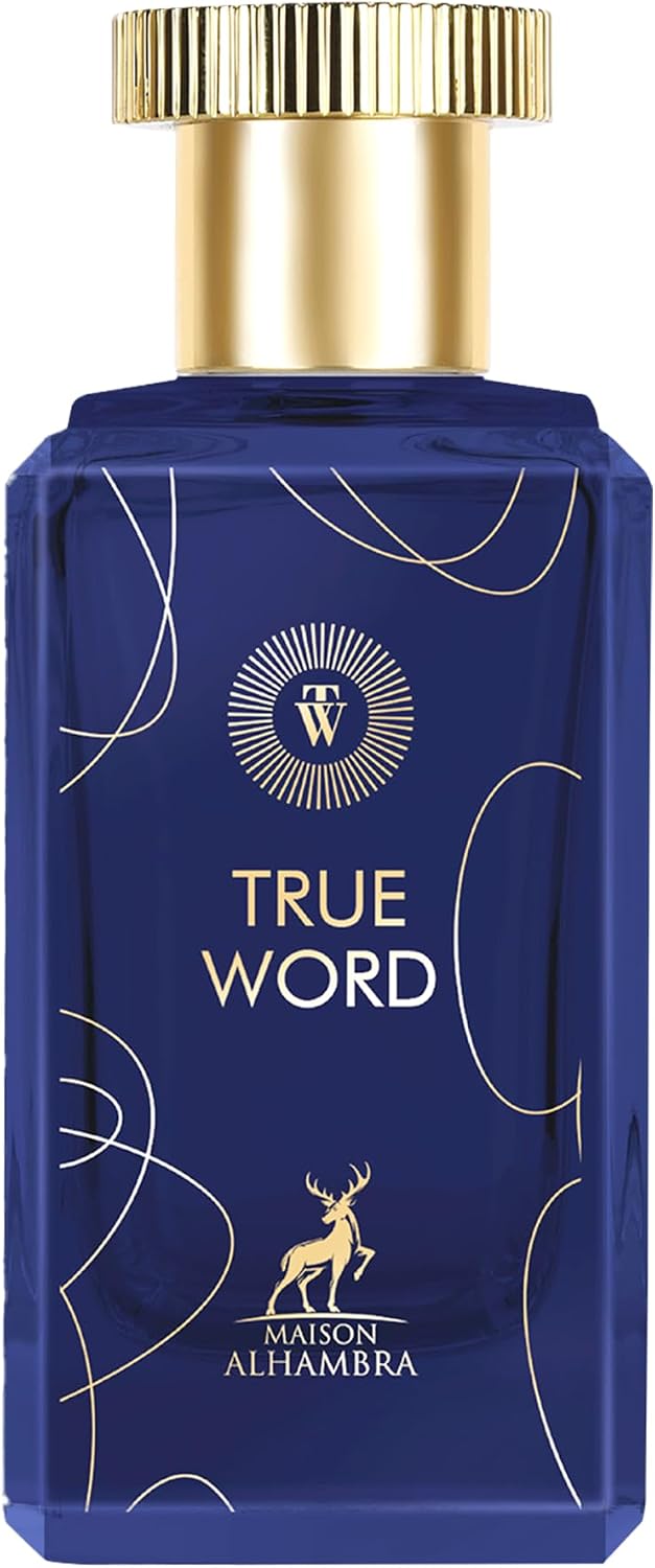 Maison Alhambra True Word woda perfumowana, długotrwała woda perfumowana, owocowa, cytrusowa, kwiatowa, bursztynowa, 100 ml