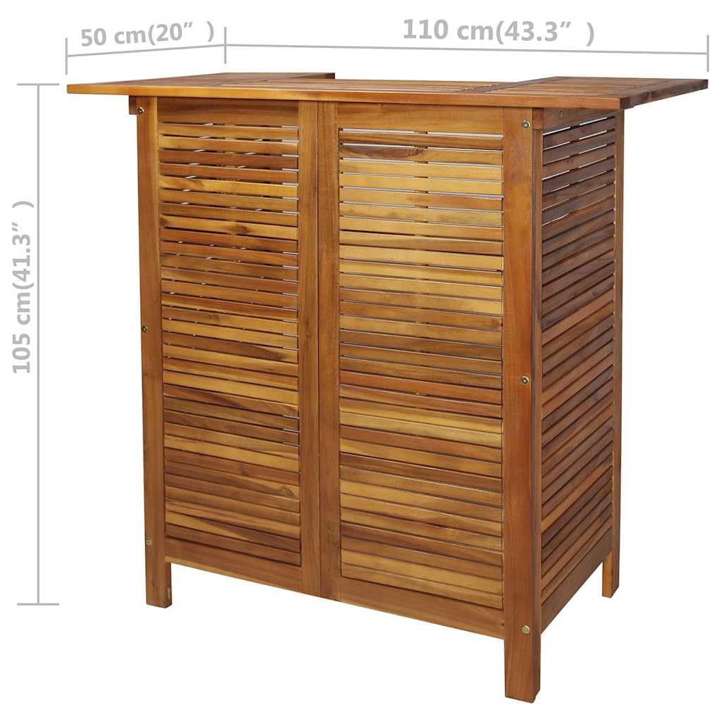 vidaXL Set Tavolo e Sedie da Bar 3 pz Sgabelli Cucina Mobili da Bar Set di Mobili per Soggiorno Arredamento Legno Massello di Acacia