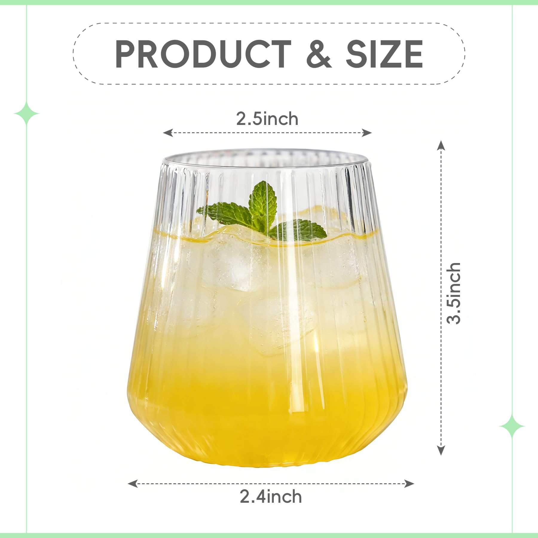 N9R 24PCS Plastic Wine Glasses Disposable,14 oz Cocktail & Spritz Glasses — Amazon image 2
