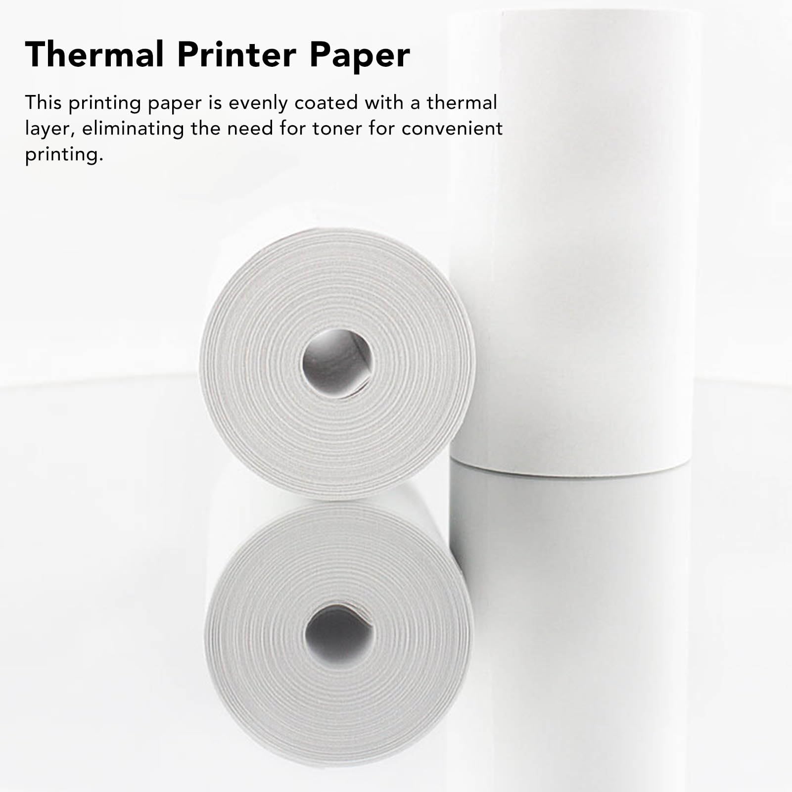 10 Rolls 57x25mm Thermal Print Paper, BPA Free Kids Camera Refill Paper for Mini Printer Cash Register, Labeling Machine - Image 3