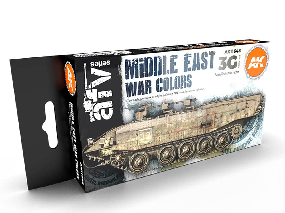 Ak Interactive Ak Acrylics 3Gen Avf Set Ak11648 Middle East War Colors 3G (6X17ml)