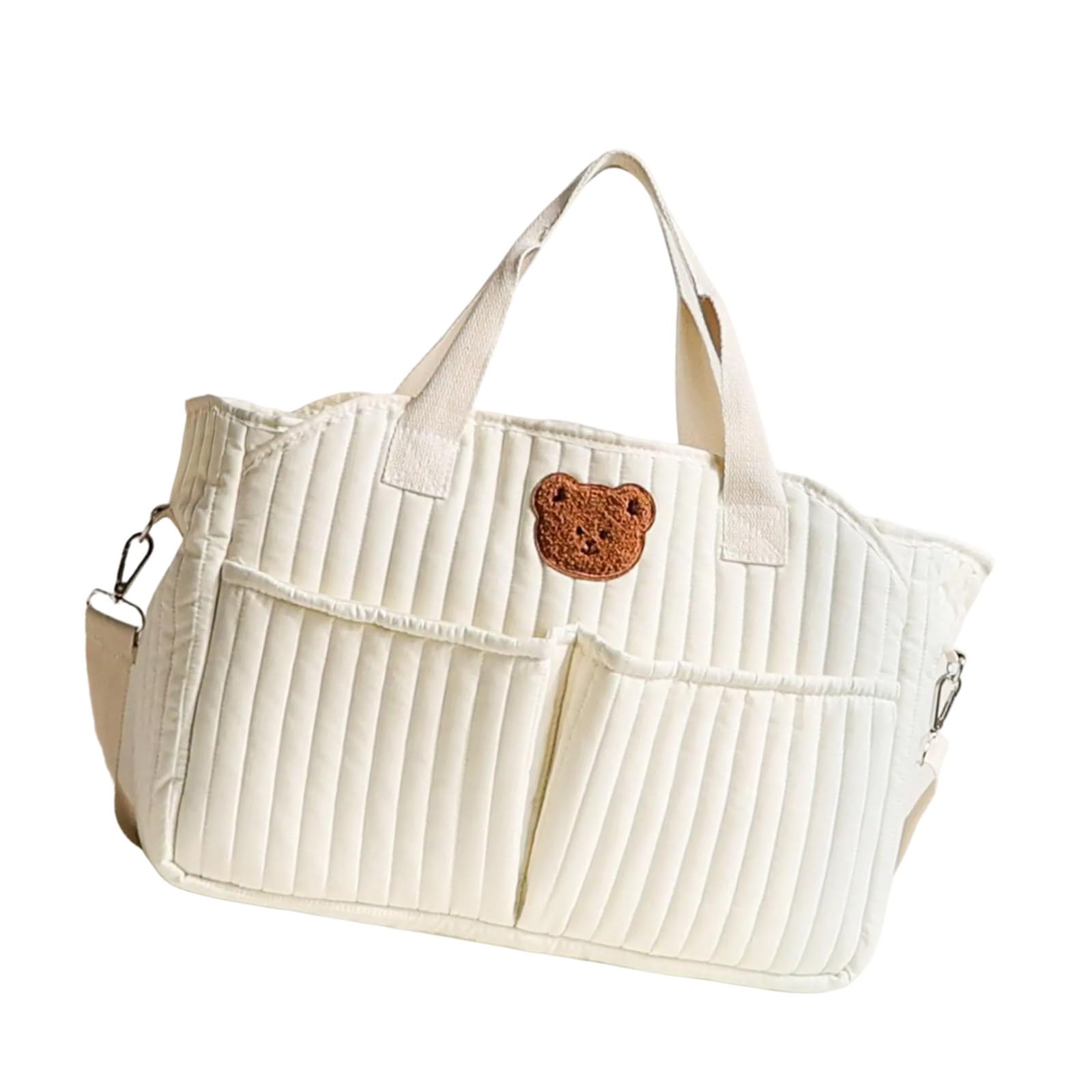 Bolsa de almacenamiento para pañales para mujer, cruzada, gran capacidad, patrón bordado para mamá, bolso de hombro elegante para mamá