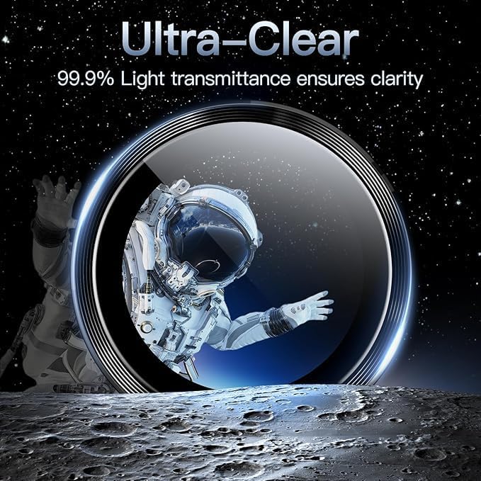 Image of Camera Lens Protector for SAMSUNG GALAXY S25 ULTRA BLACK HD Clear Camera Lens Case Friendly Scratch Resistant Lens Cover Full Coverage Camera Guard Waterproof Heavy Duty Camera Protector