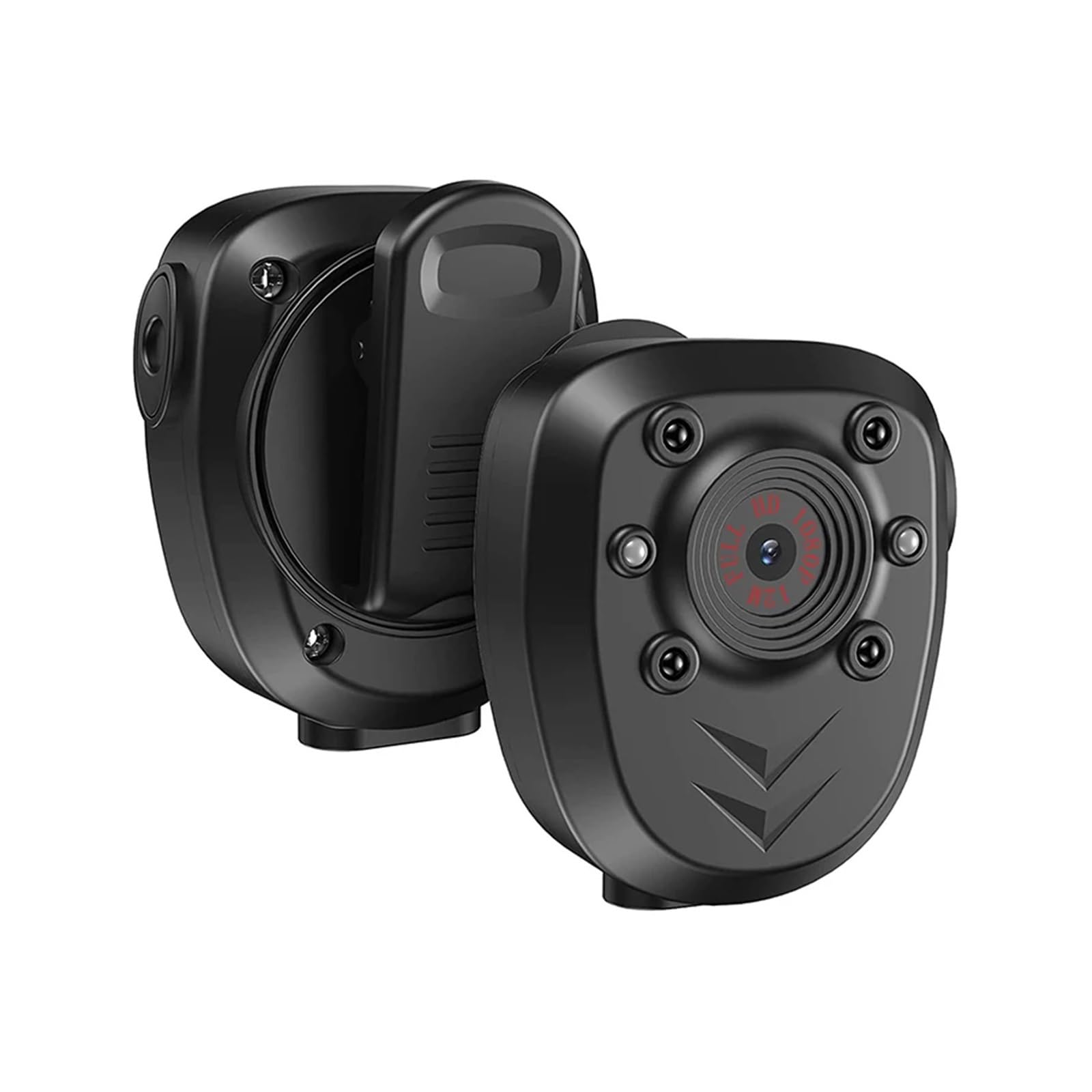 CVFRDD Mini Body Camera Video Recorder With Night Vision, 4-6 HR Battery Life Wearable Police Cam For Law Enforcement Security Guard(With 128G Card)
